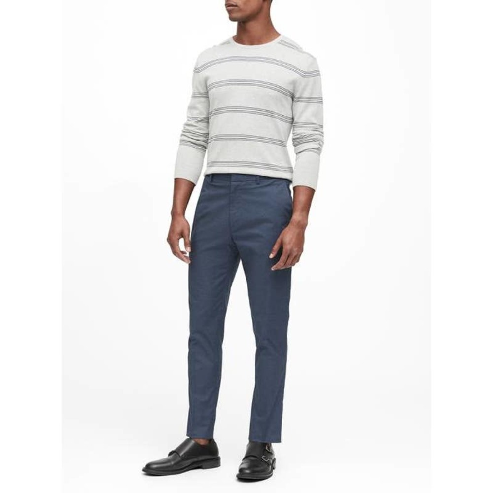 Banana Republic Slim Core Temp Non-Iron Pant 33/34 Blue